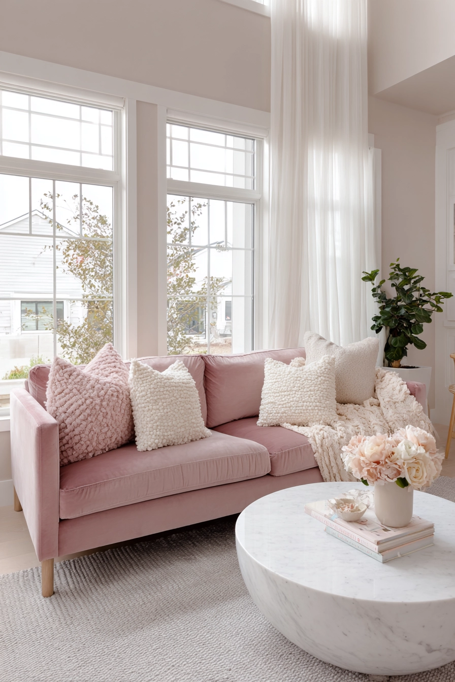 Pink Living Room 3