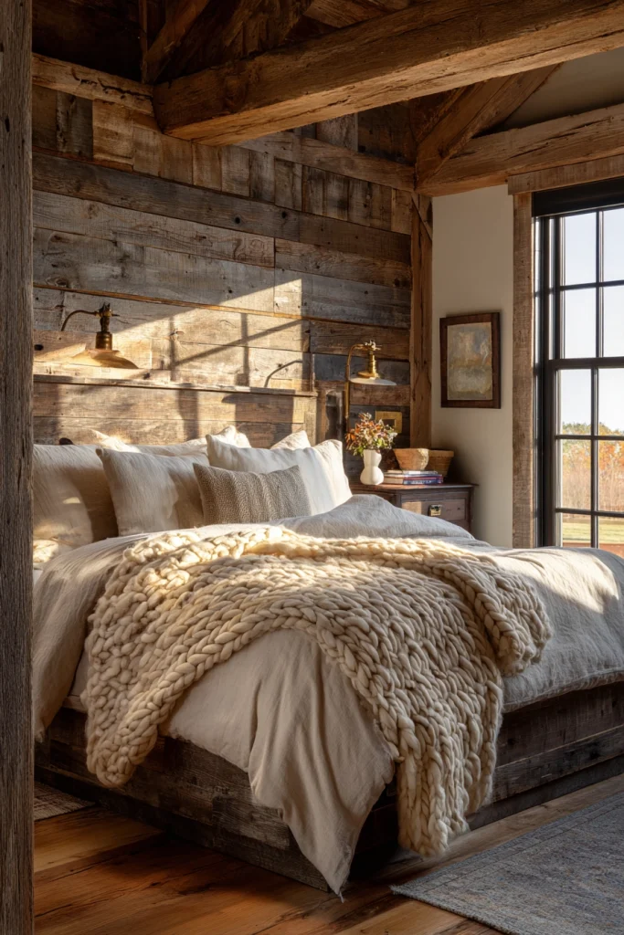 Rustic Farmhouse Bedroom 1