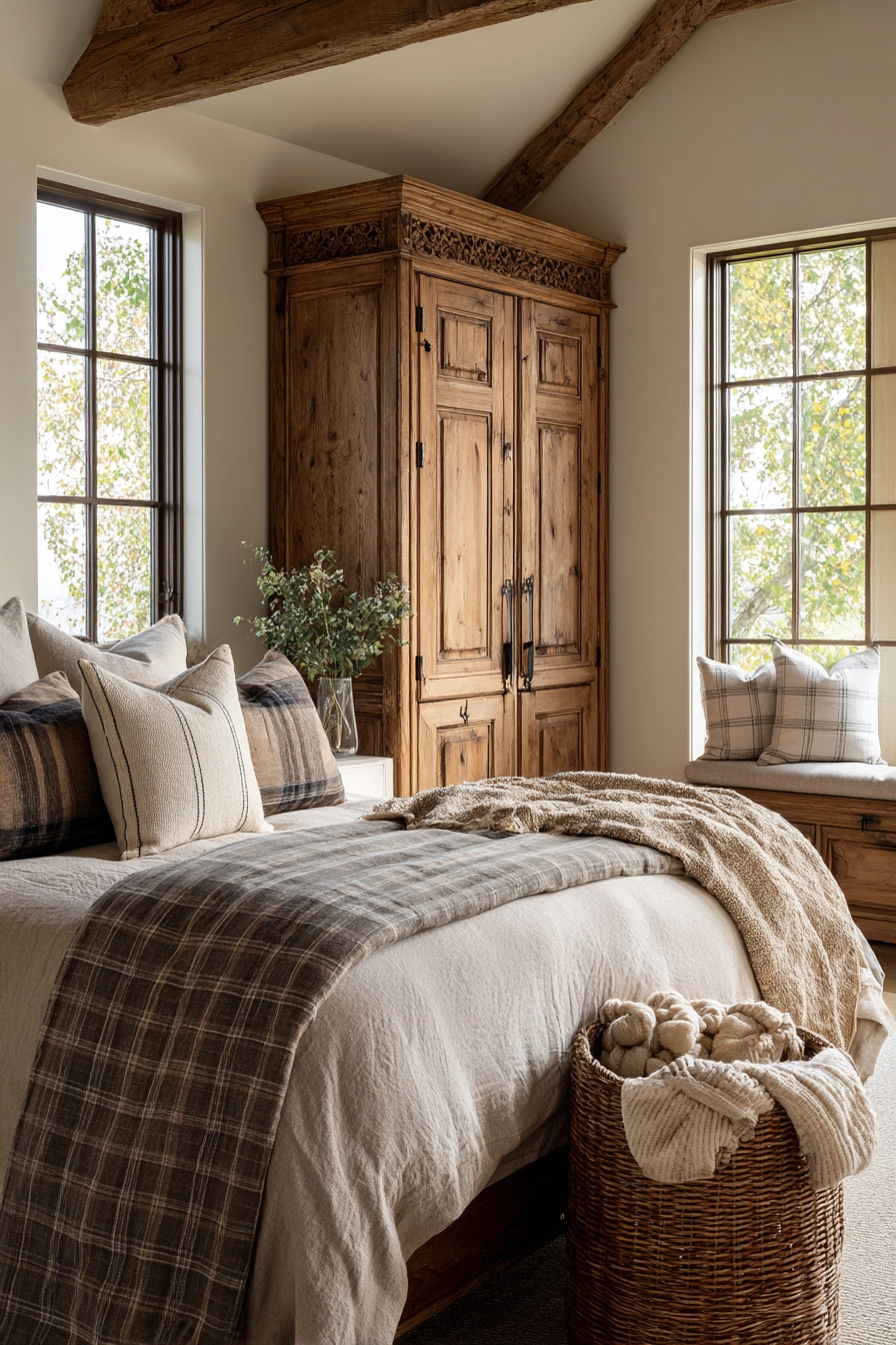 Rustic Farmhouse Bedroom 14