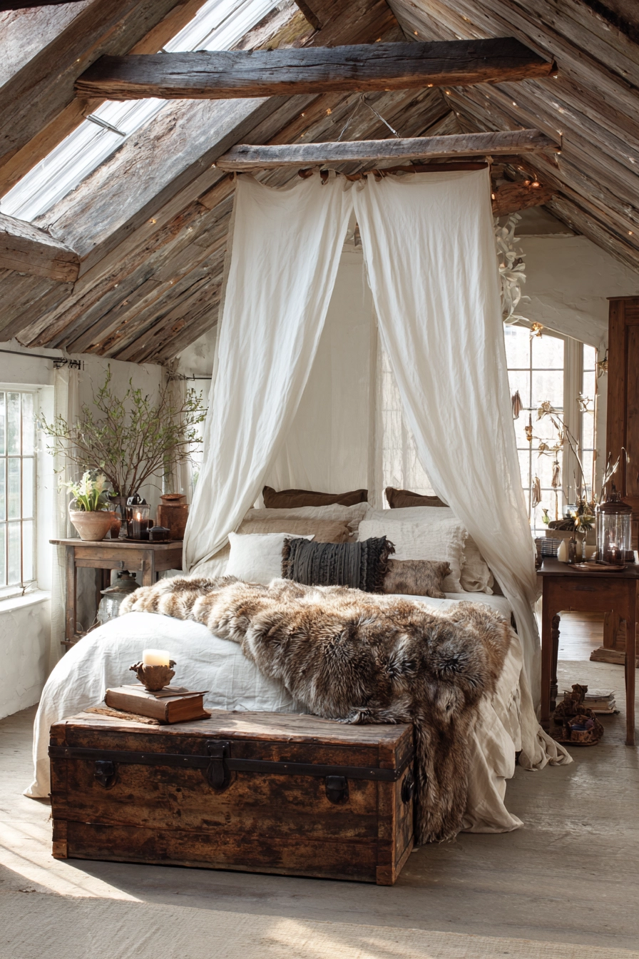 Rustic Farmhouse Bedroom 17