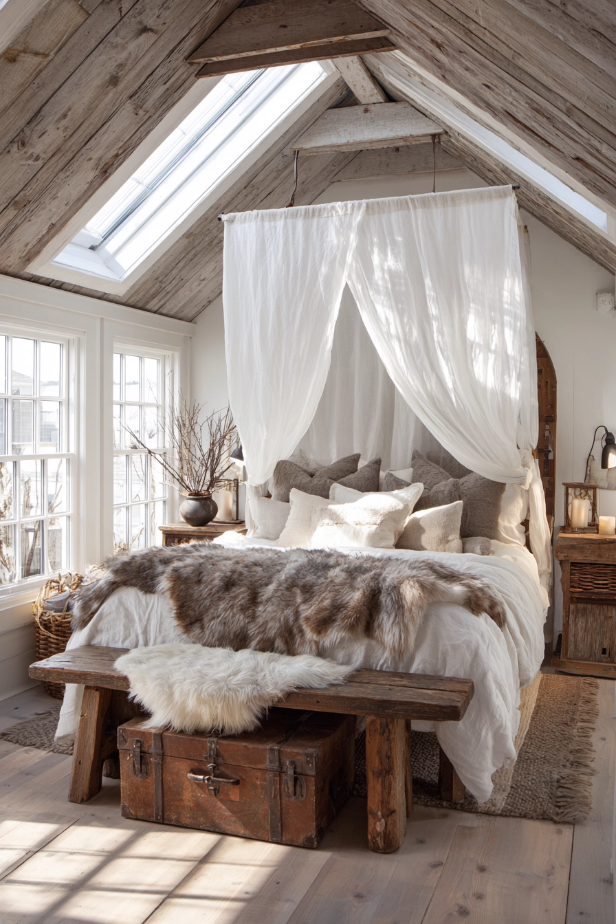 Rustic Farmhouse Bedroom 18