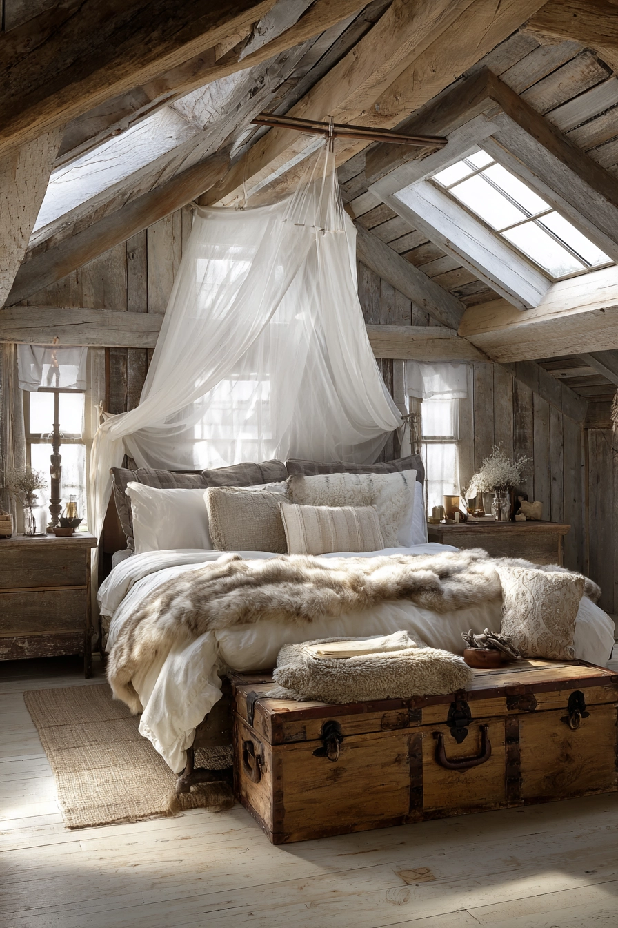 Rustic Farmhouse Bedroom 19