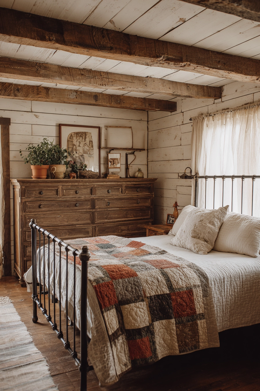 Rustic Farmhouse Bedroom 8
