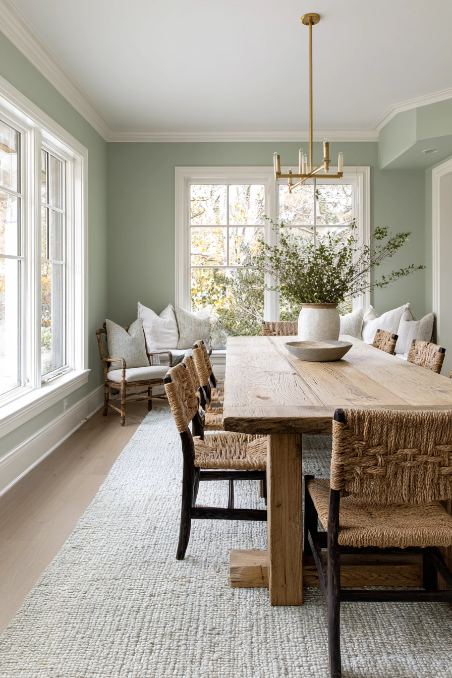 Sage Green Dining Room 2