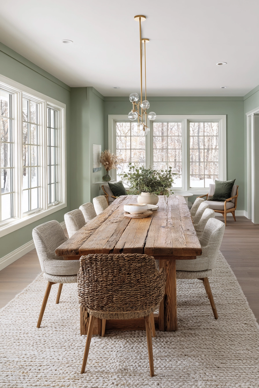 Sage Green Dining Room 4