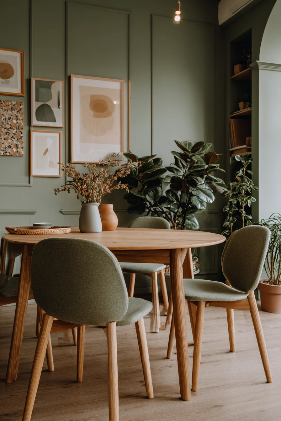 Sage Green Dining Room 7