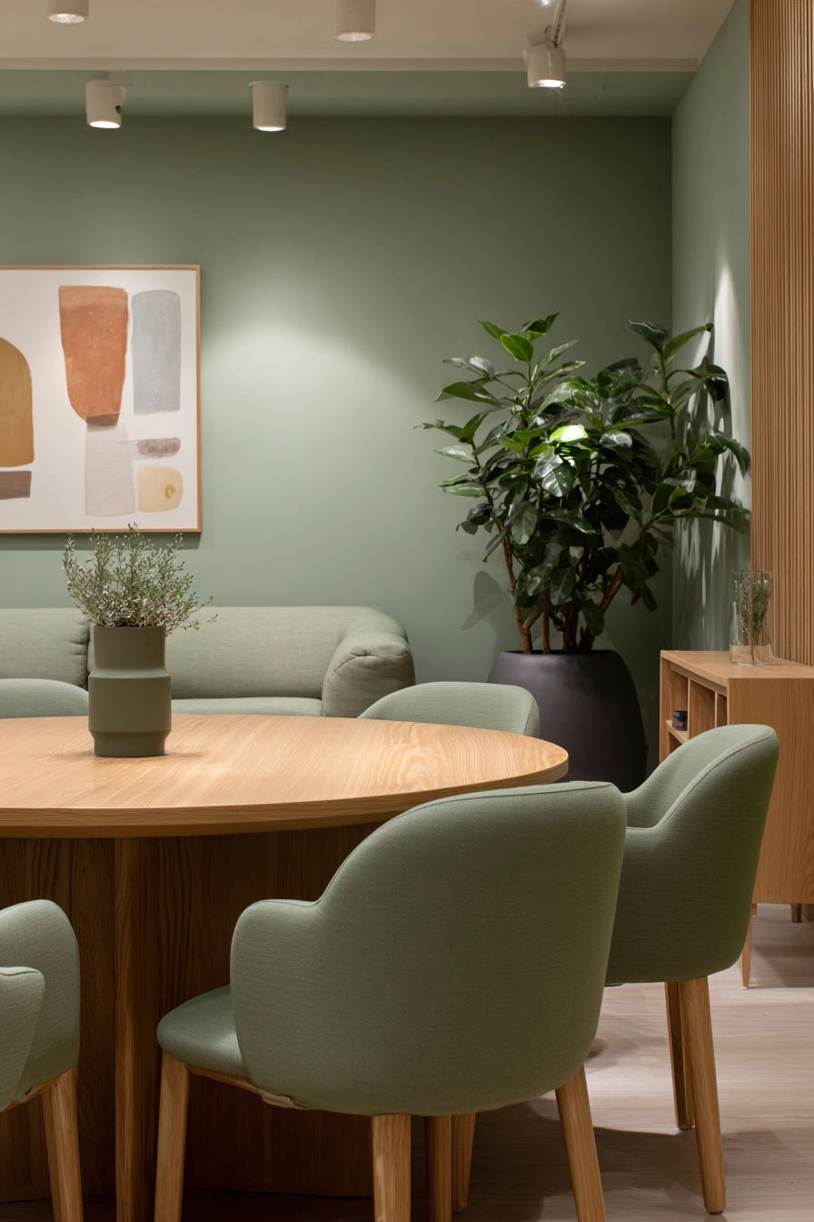 Sage Green Dining Room 8