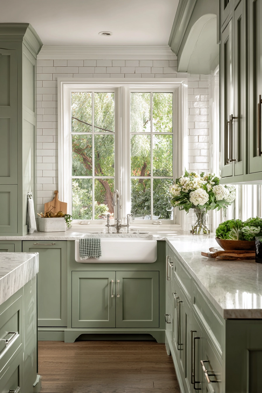 Sage Green Kitchen 11