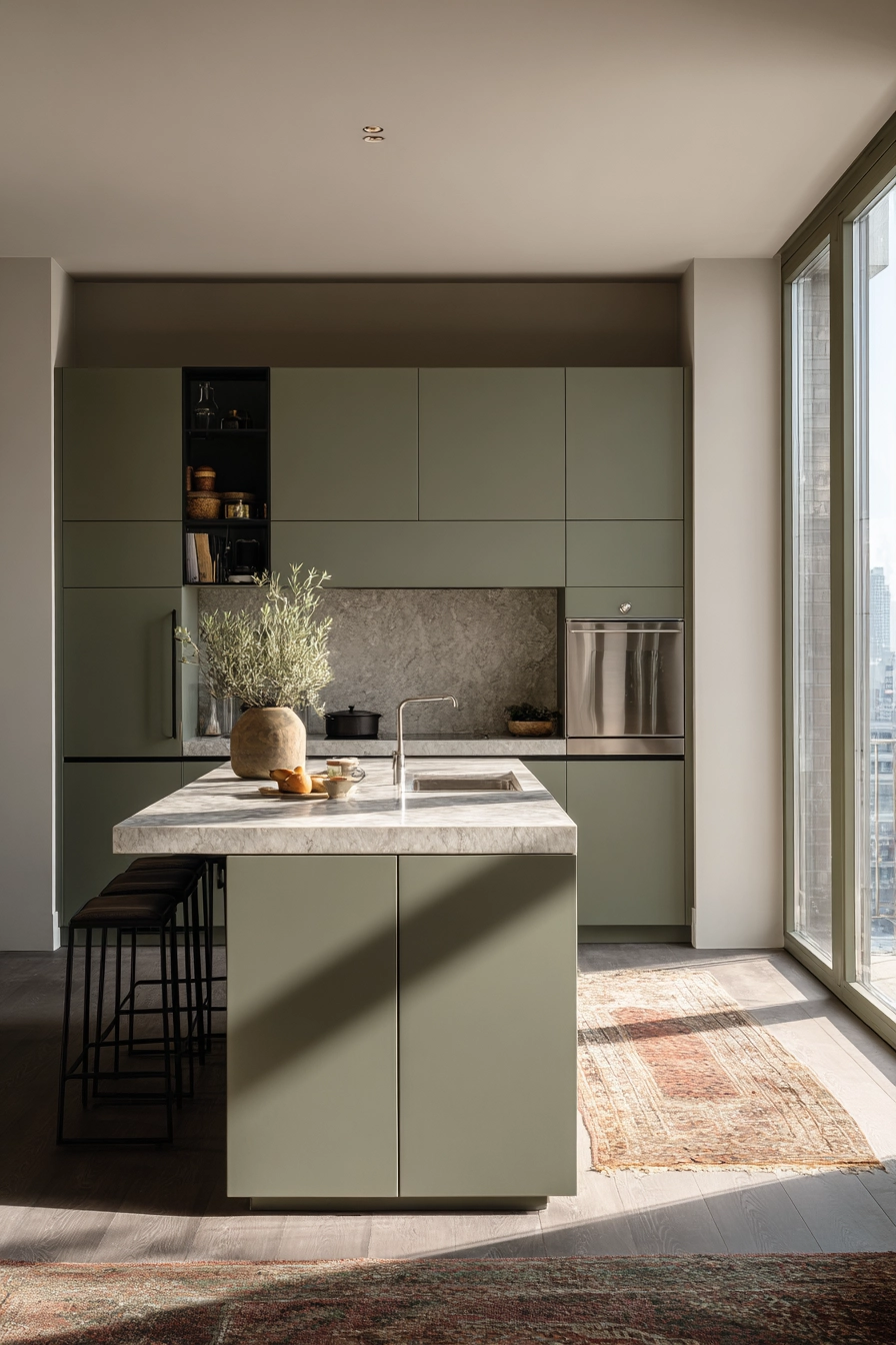 Sage Green Kitchen 15