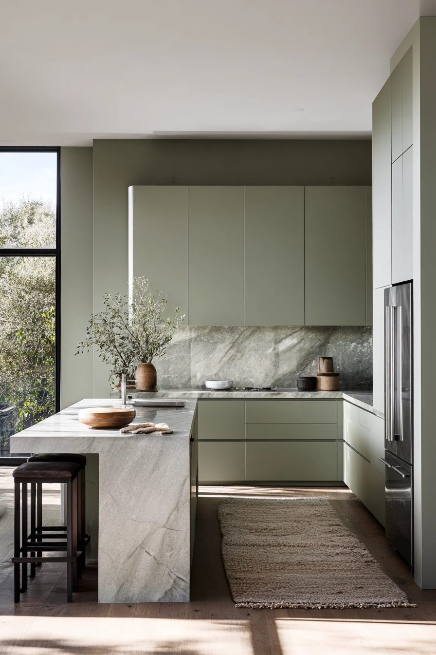 Sage Green Kitchen 16