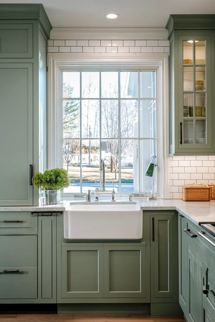 Sage Green Kitchen 9