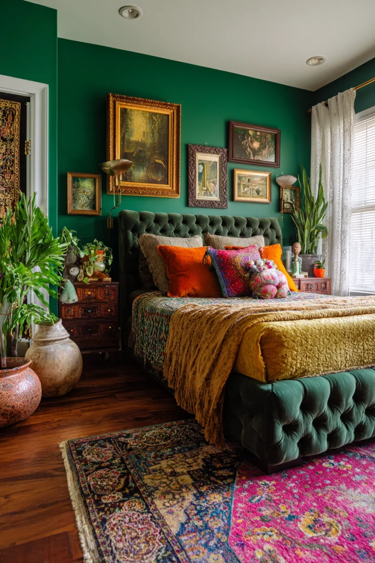 Small Maximalist Bedroom 1