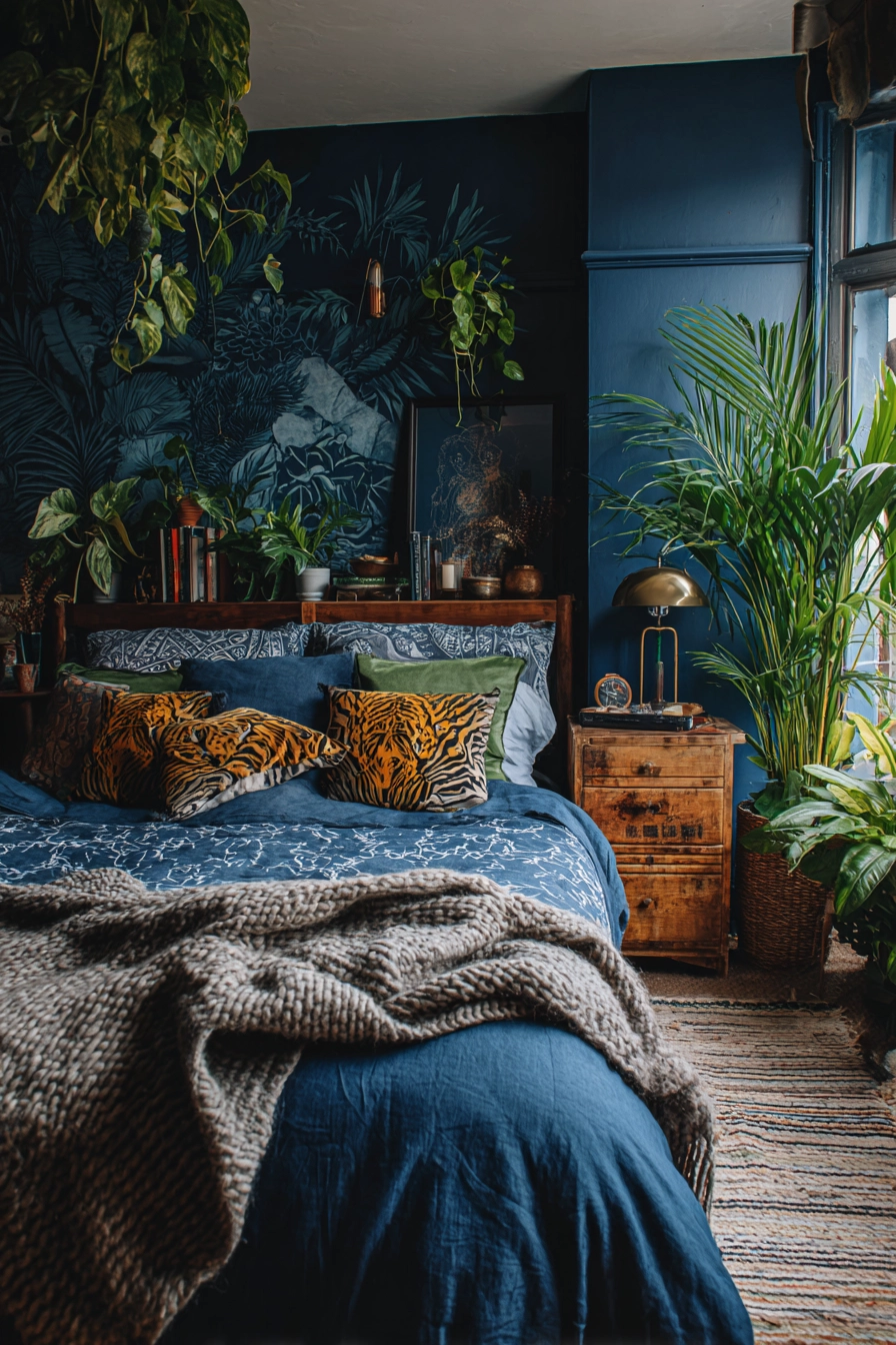 Small Maximalist Bedroom 12