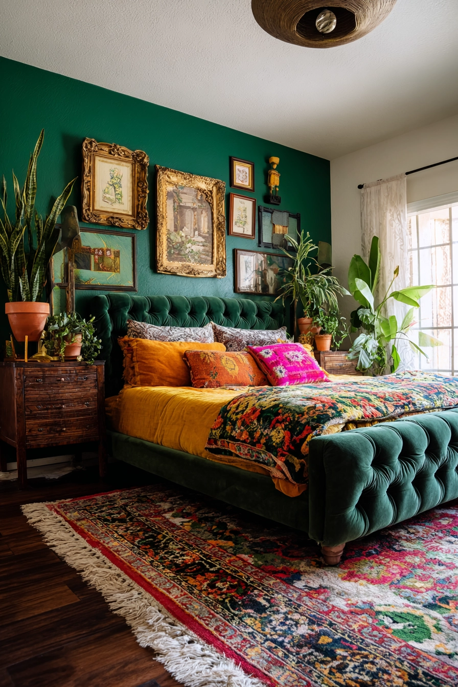 Small Maximalist Bedroom 4