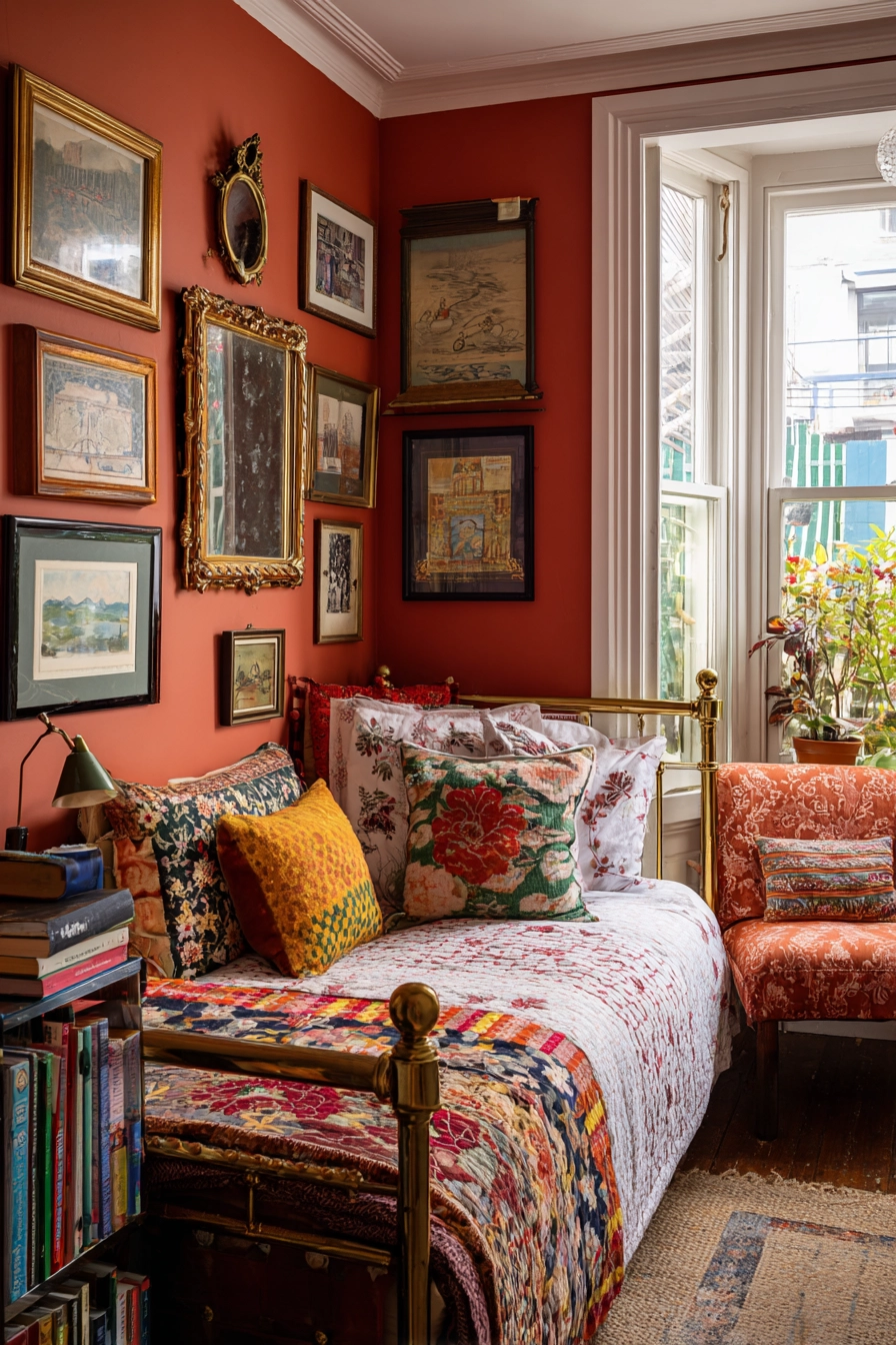 Small Maximalist Bedroom 5