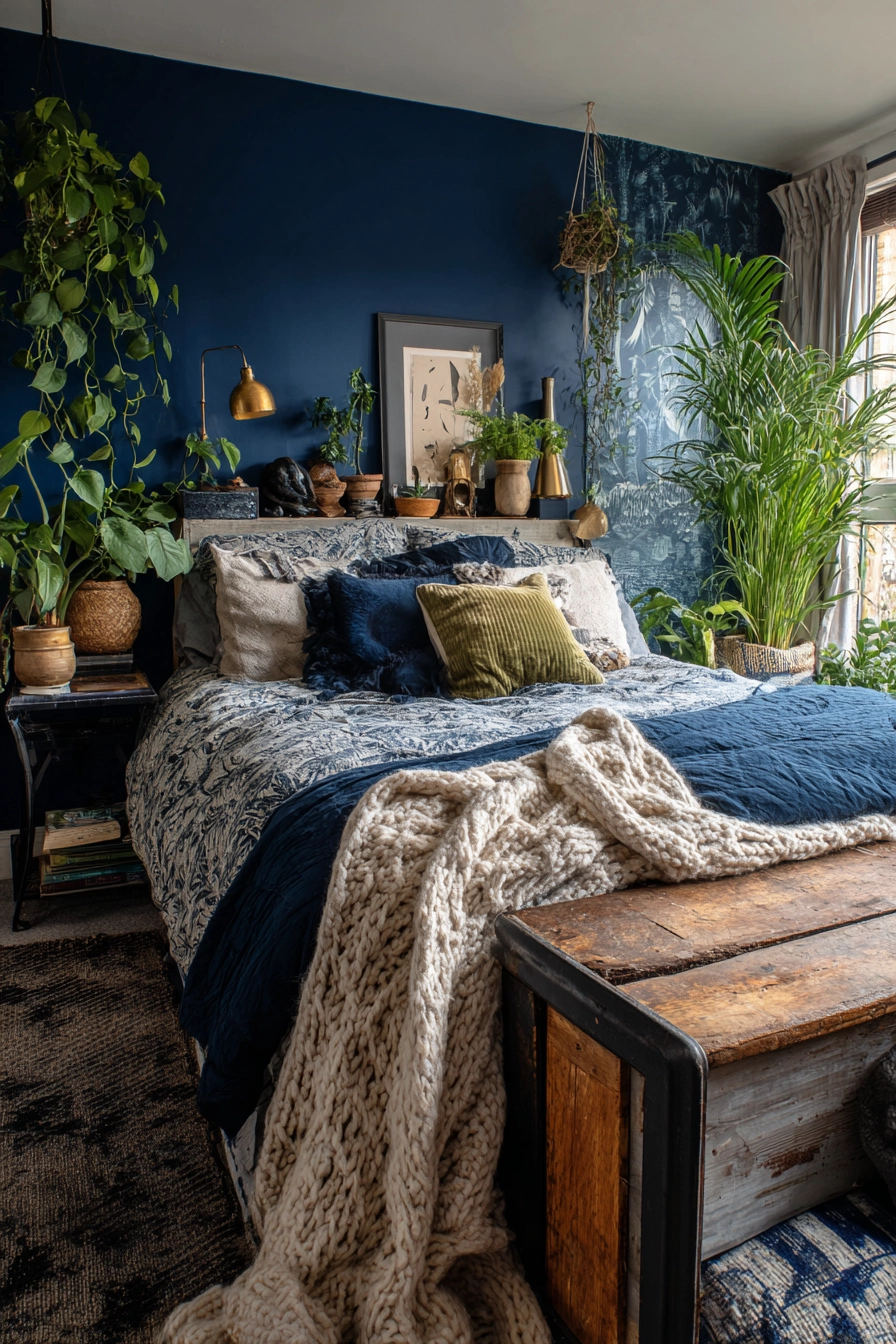 Small Maximalist Bedroom 9