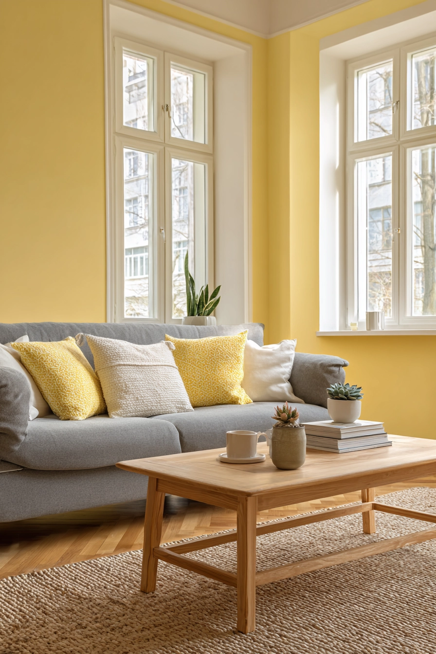 Yellow Living Room Ideas 17