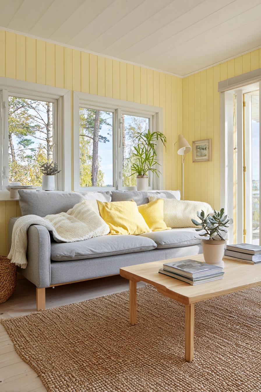 Yellow Living Room Ideas 20