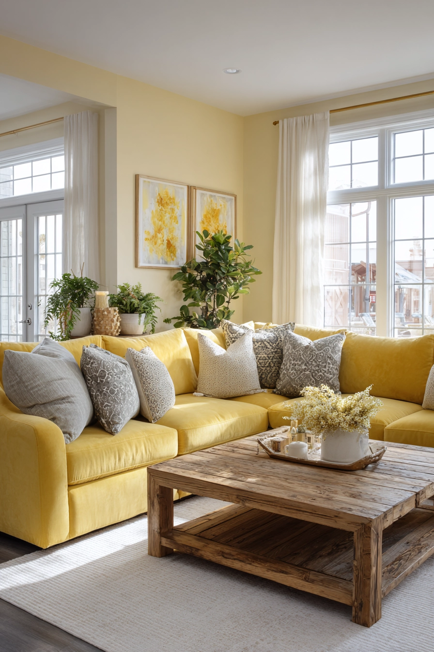 Yellow Living Room Ideas 3