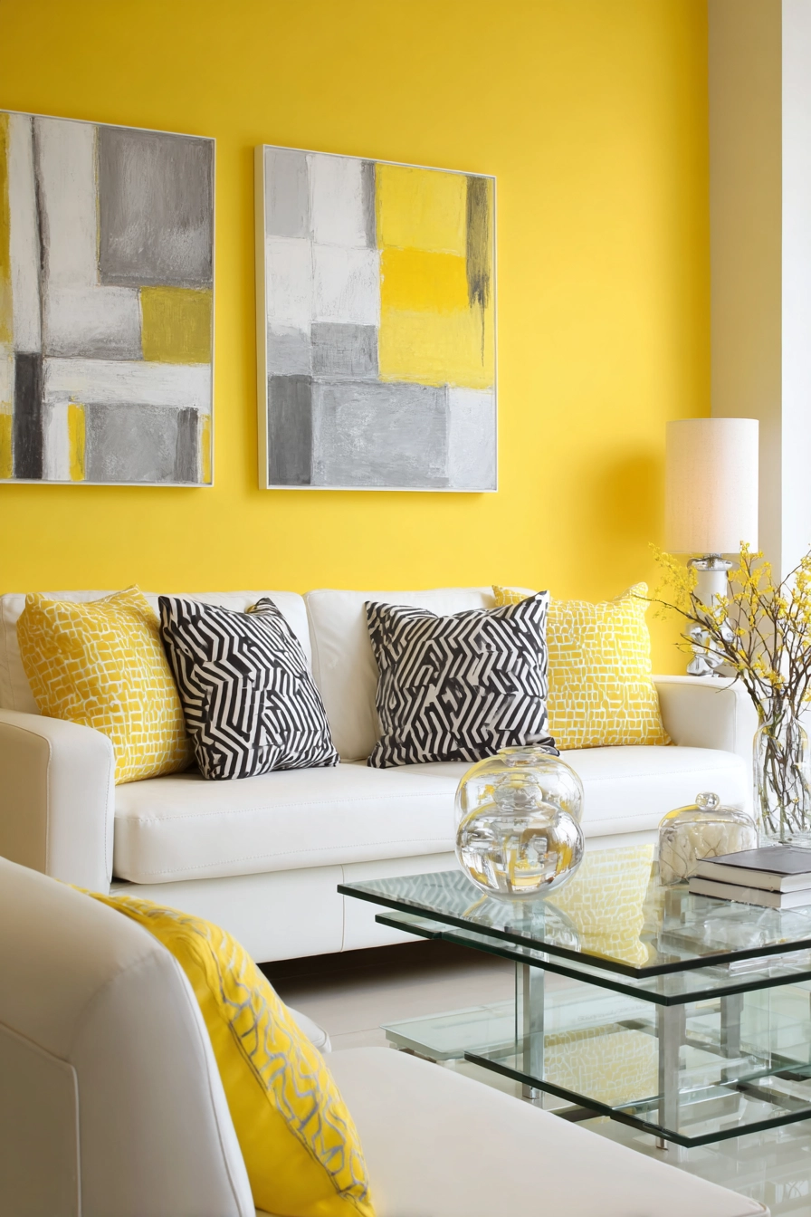 Yellow Living Room Ideas 6