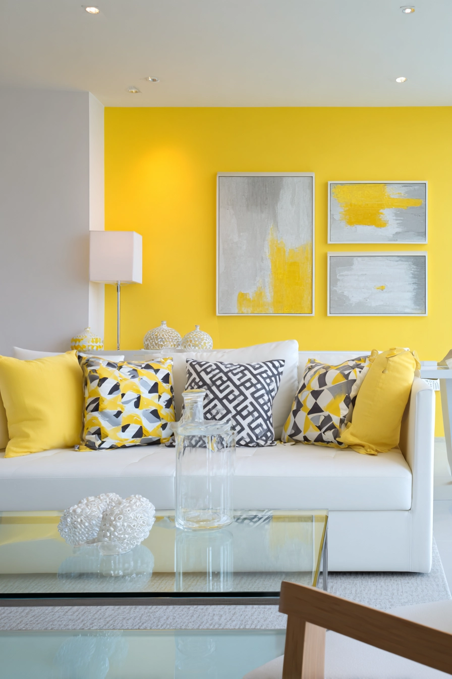 Yellow Living Room Ideas 8