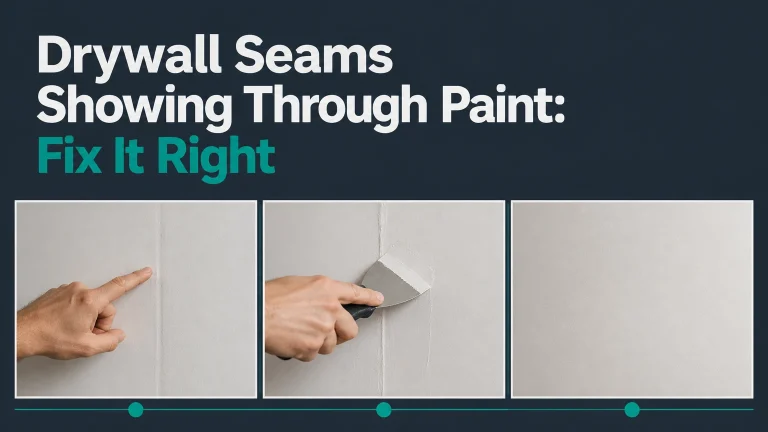 drywall seams showing through paint