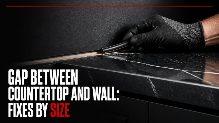 gap between countertop and wall