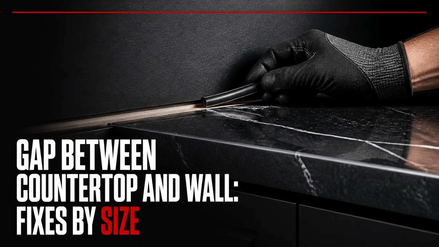 gap between countertop and wall