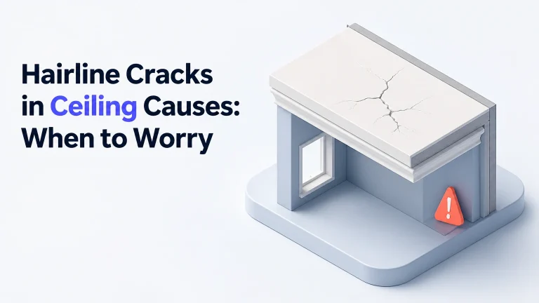 hairline cracks in ceiling causes
