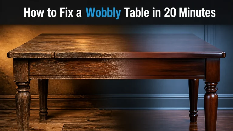 how to fix a wobbly table