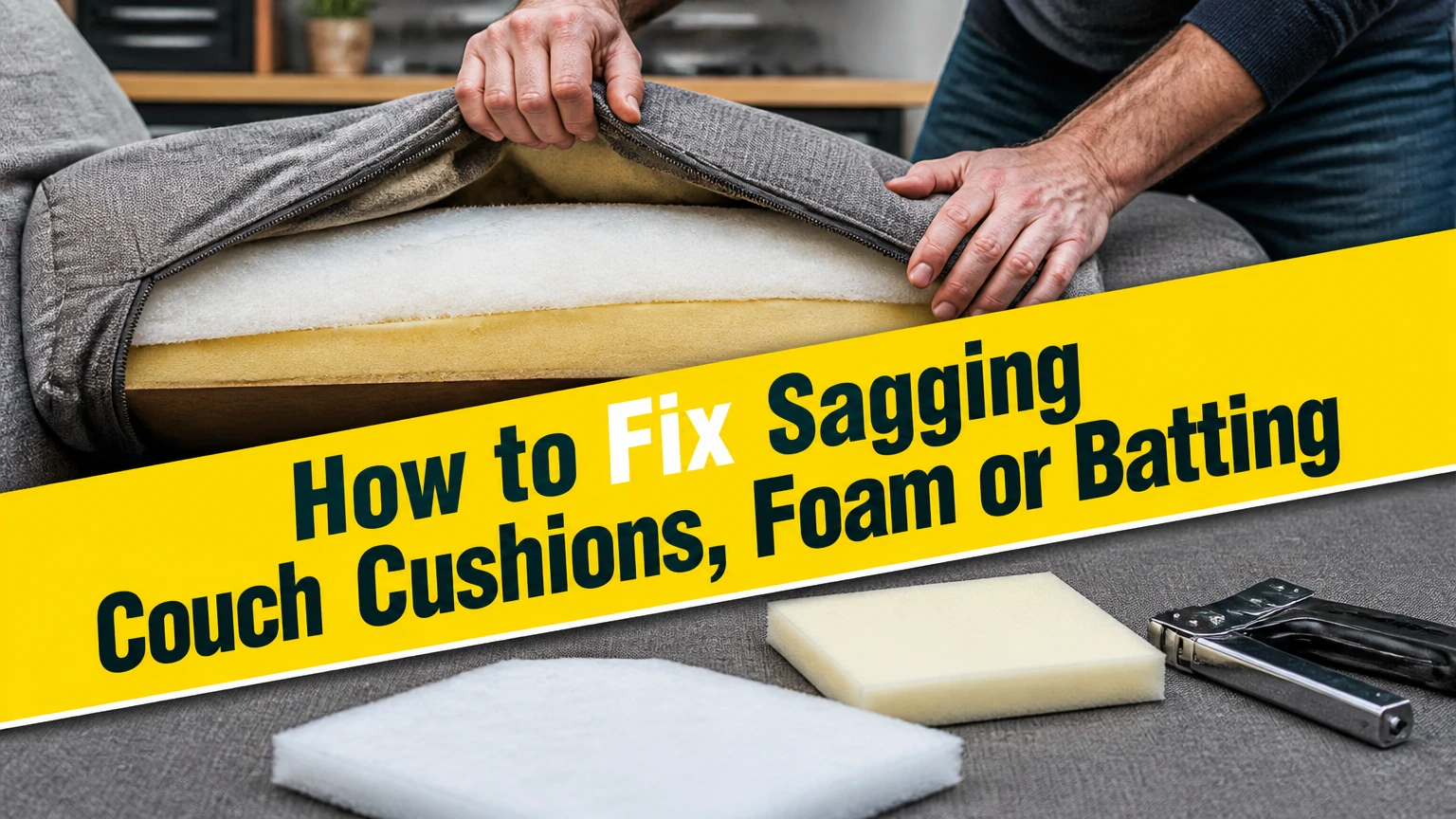 how to fix sagging couch cushions