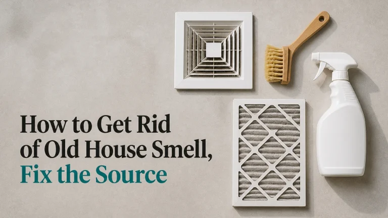 how to get rid of old house smell