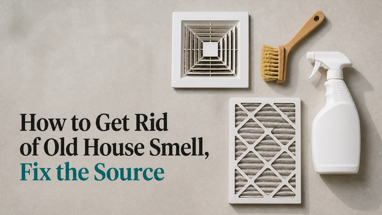 how to get rid of old house smell