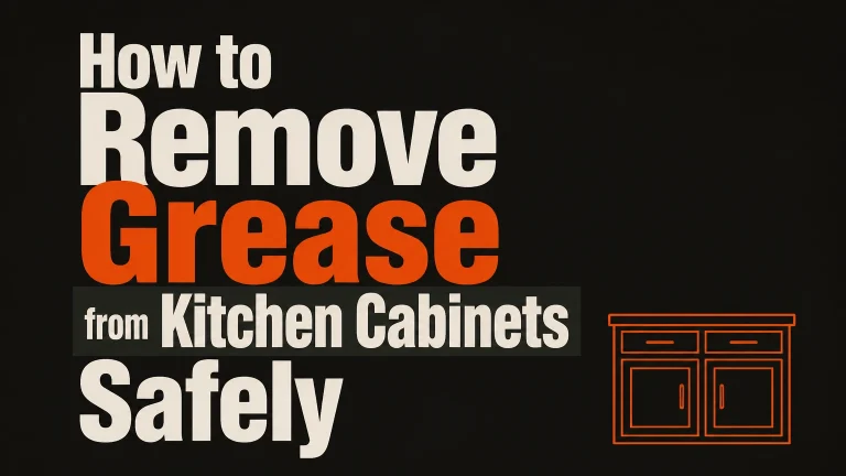 how to remove grease from kitchen cabinets