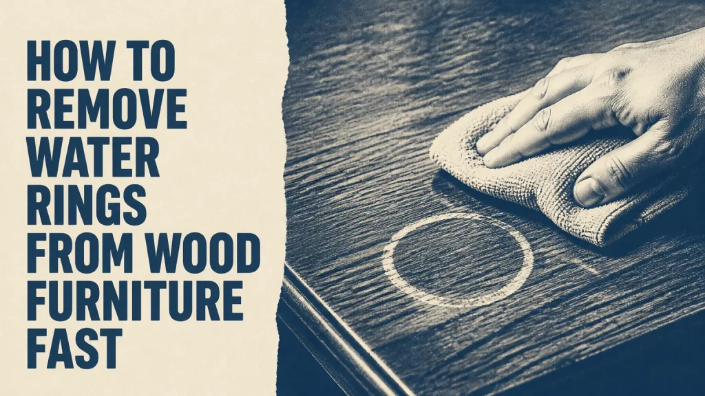 how to remove water rings from wood furniture