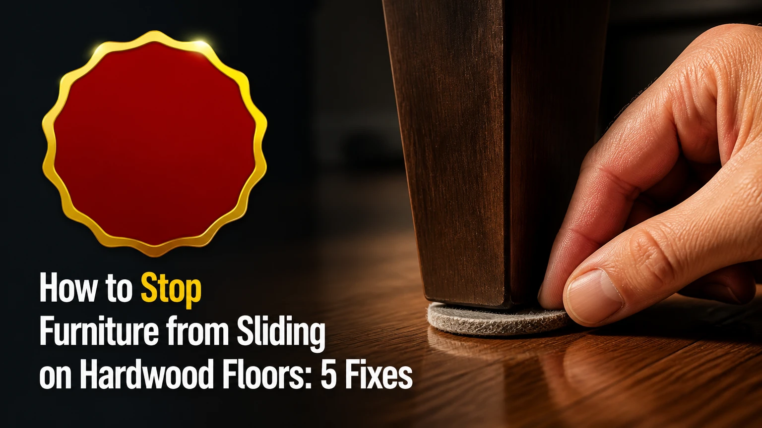 how to stop furniture from sliding on hardwood floors