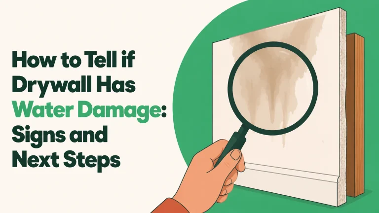 how to tell if drywall has water damage