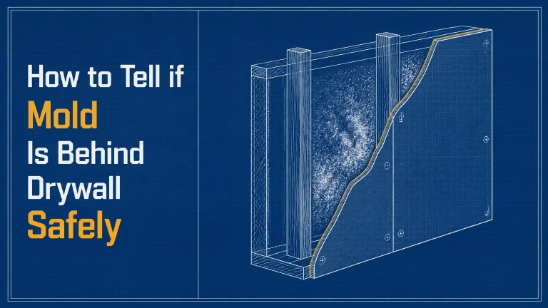 how to tell if mold is behind drywall