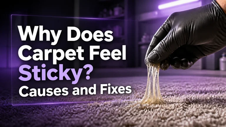 why does carpet feel sticky