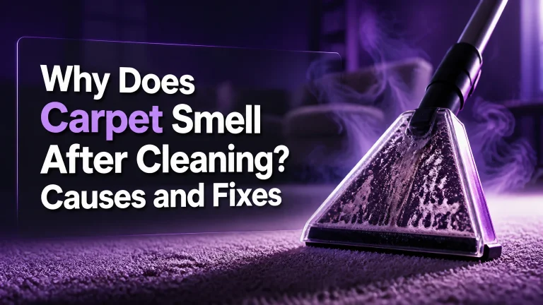 why does carpet smell after cleaning