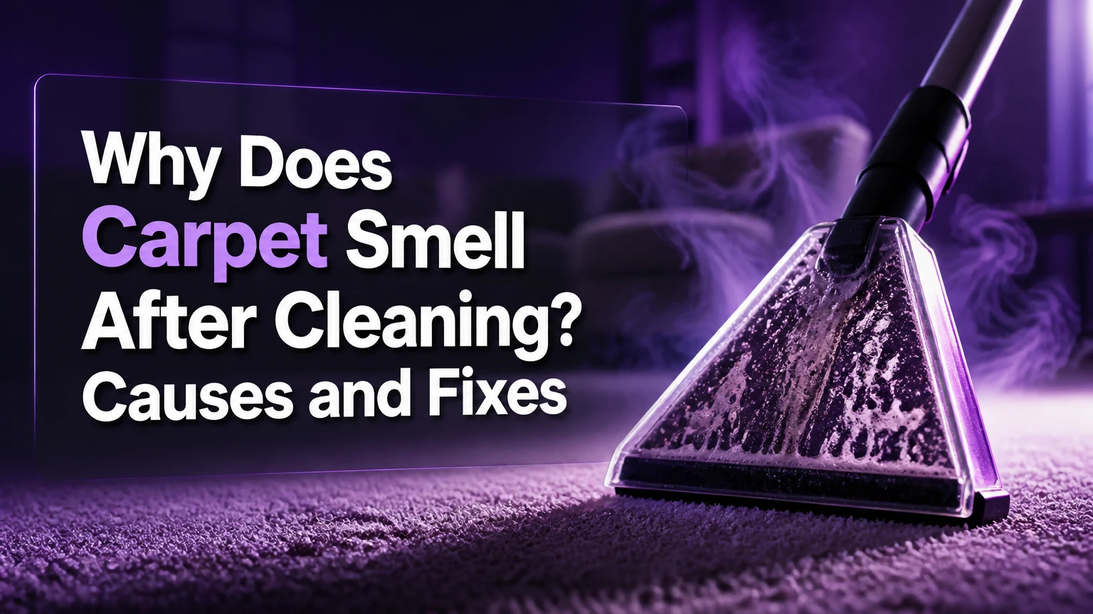 why does carpet smell after cleaning
