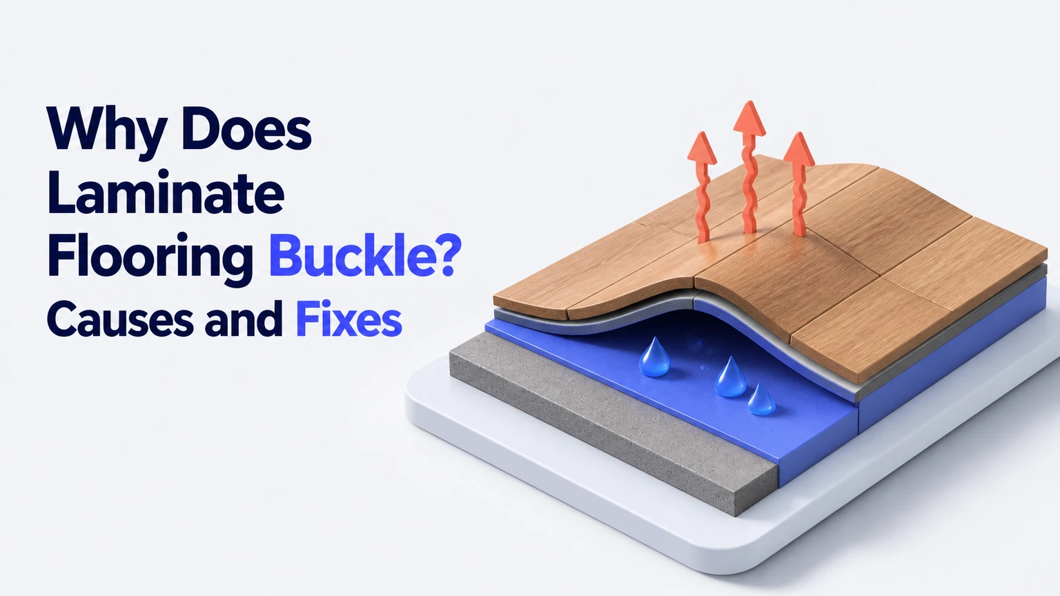 why does laminate flooring buckle
