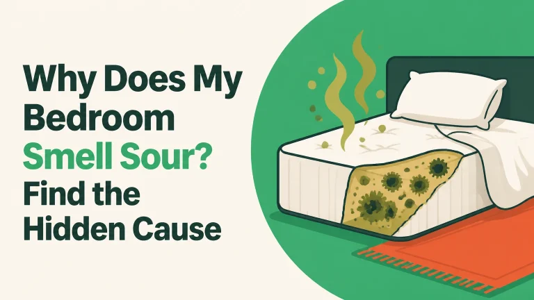 why does my bedroom smell sour