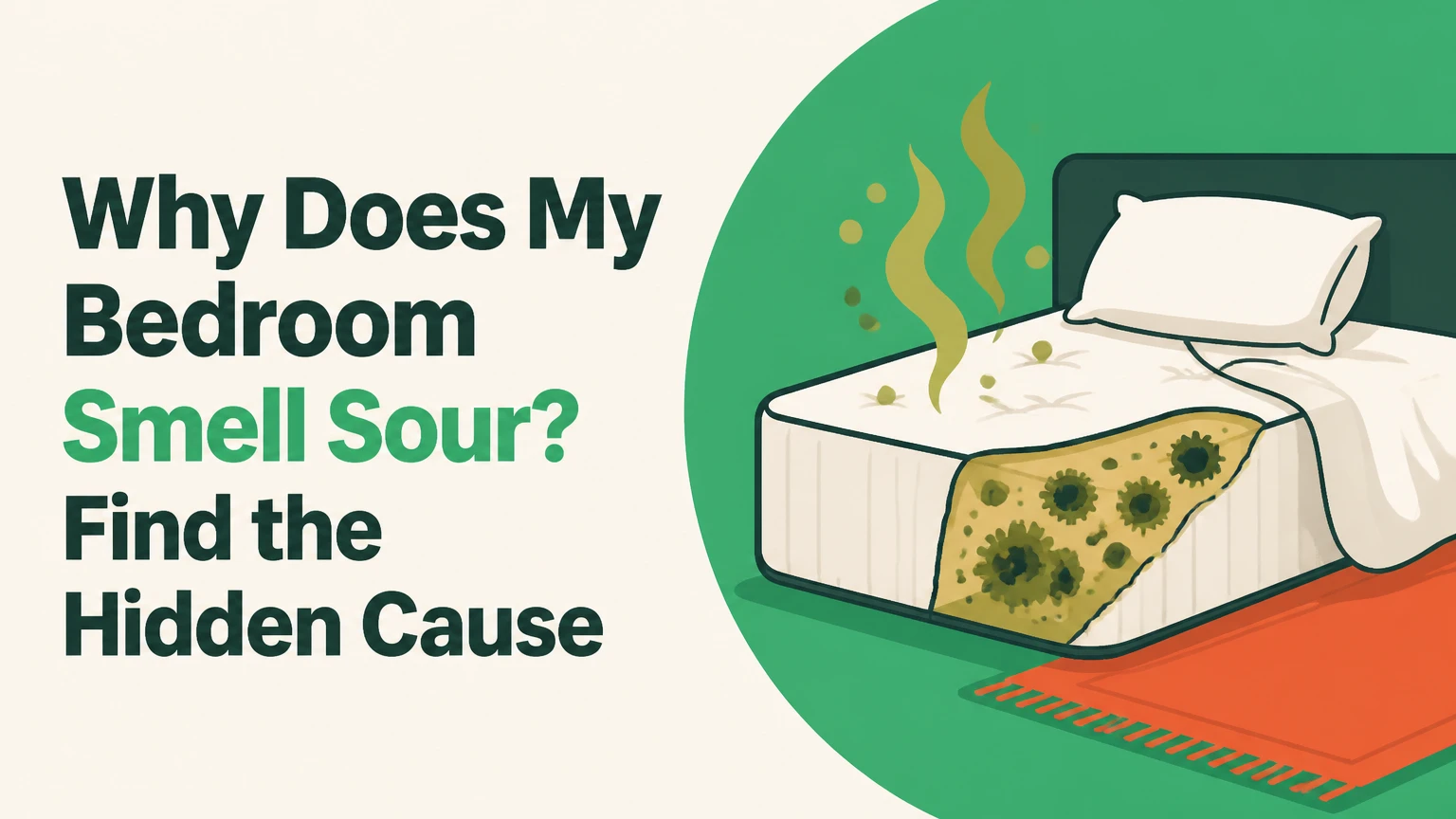 why does my bedroom smell sour