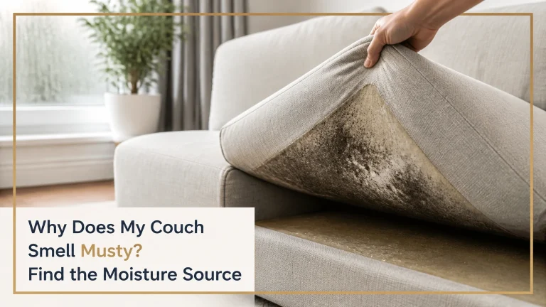 why does my couch smell musty