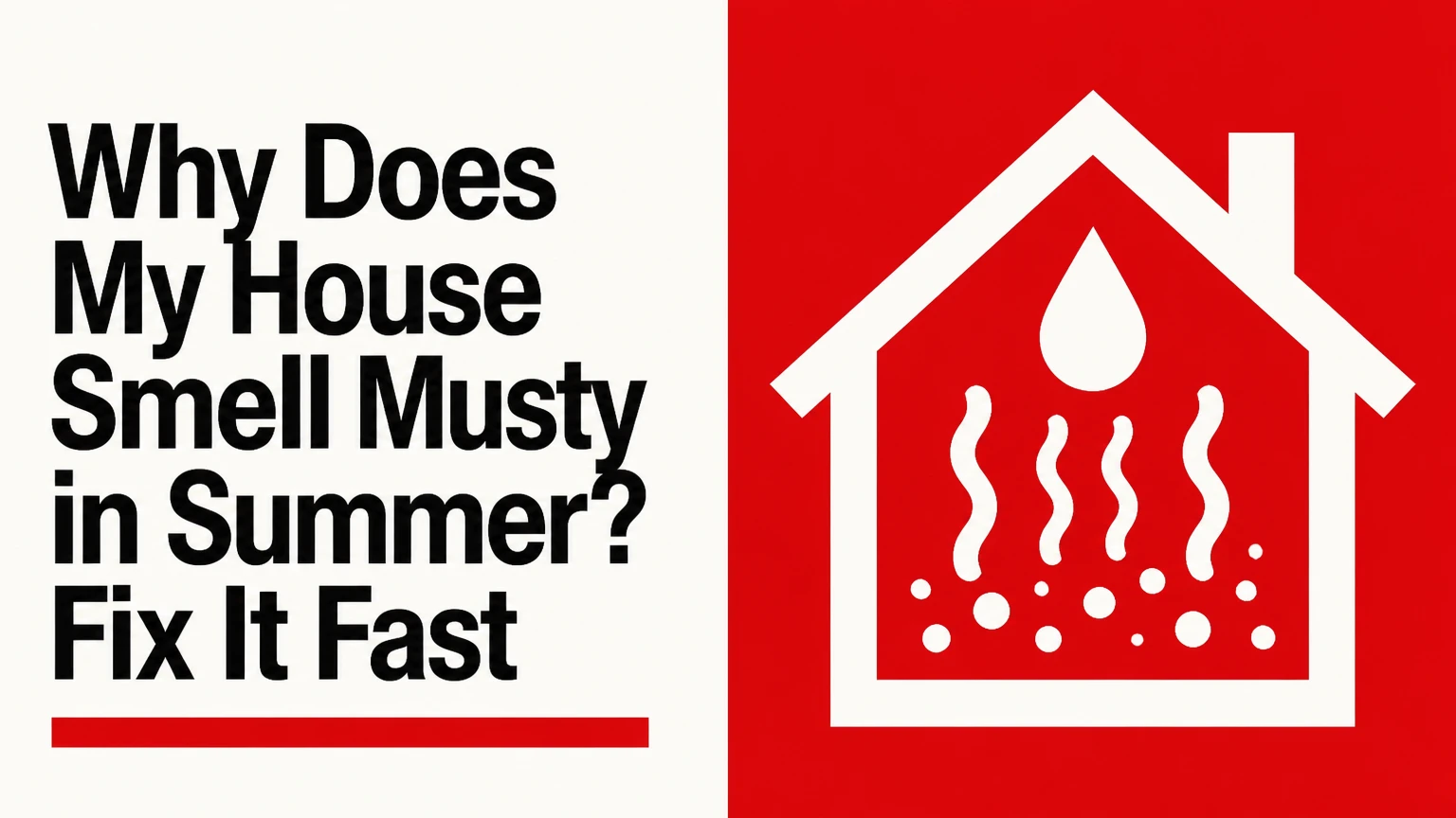 why does my house smell musty in summer