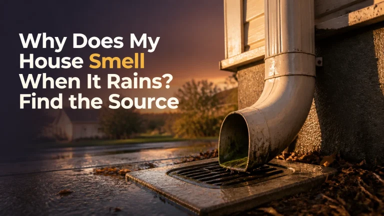 why does my house smell when it rains
