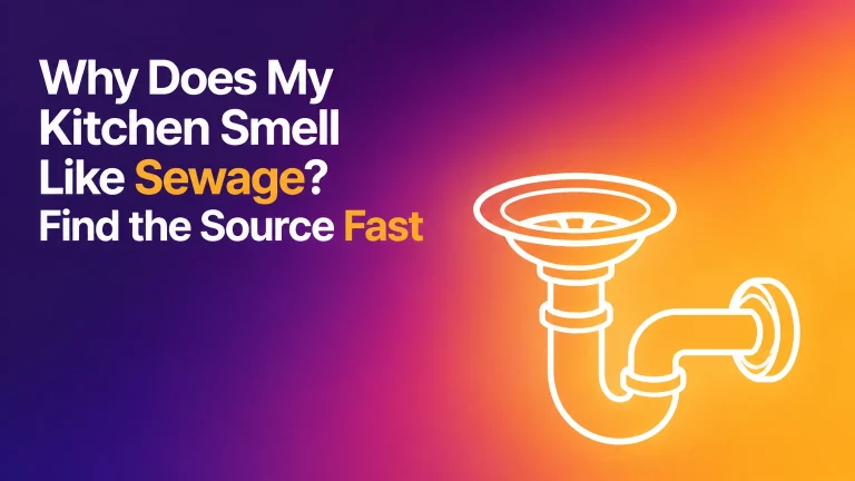 why does my kitchen smell like sewage