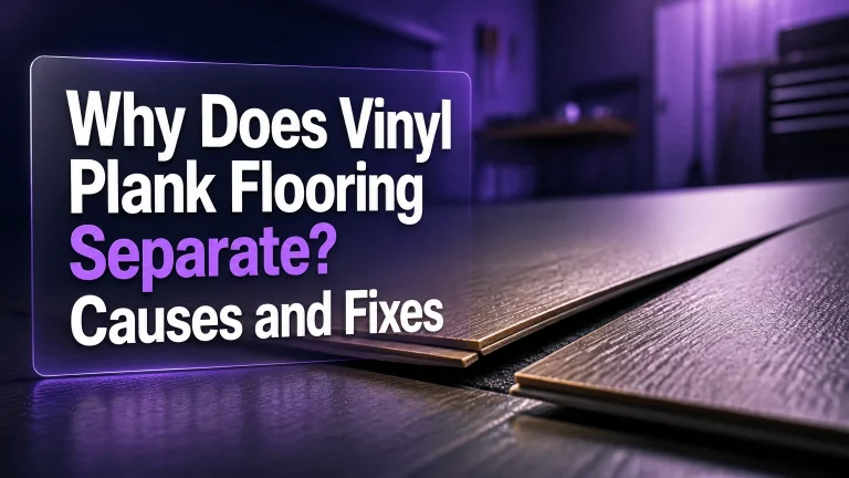 why does vinyl plank flooring separate