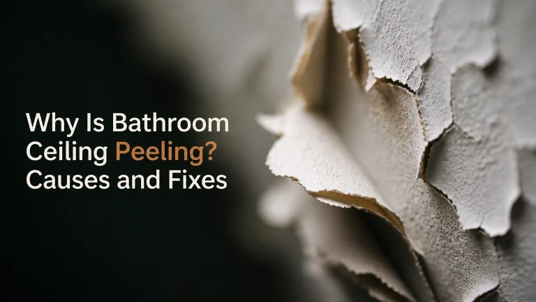 why is bathroom ceiling peeling
